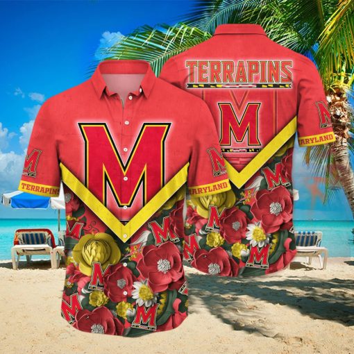 Maryland Terrapins NCAA Hawaiian Shirt Custom Heat Aloha Shirt