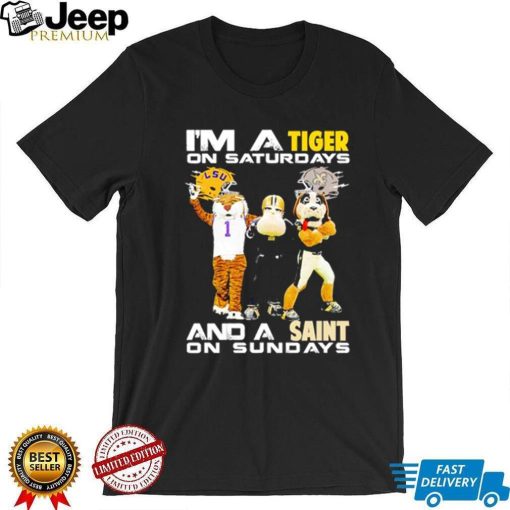 Mascot I’m a Tiger on Saturdays and a Saint on Sundays shirt