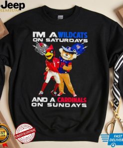 Mascot I’m a Wildcats on Saturdays and a Cardinals on Sundays shirt