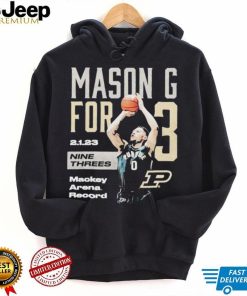 Mason G For 3 Nine Threes Purdue basketball shirt