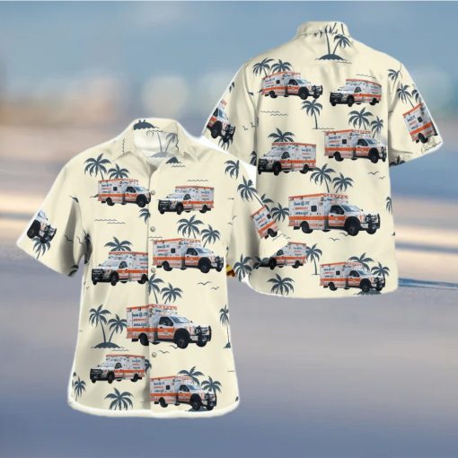 Massachusetts  Boston EMS Hawaiian Shirt