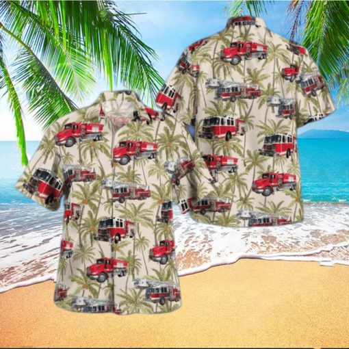 Massachusetts_MiddlebMassachusetts Middleborough Fire Department Summer Aloha And Beach Short hawaiian shirt