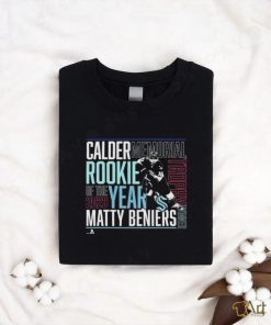 Matty Beniers Seattle Kraken 2023 Calder Trophy Winner T Shirt