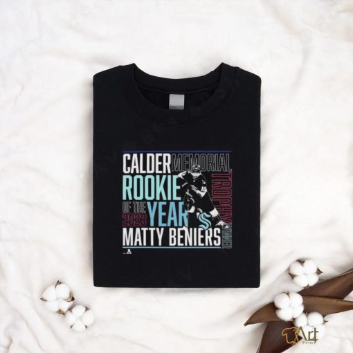 Matty Beniers Seattle Kraken 2023 Calder Trophy Winner T Shirt