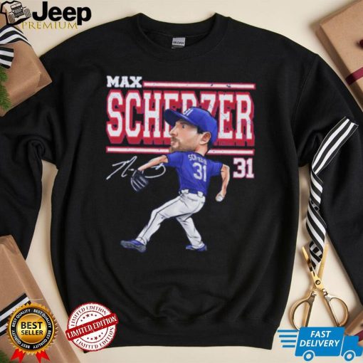 Max Scherzer Texas Cartoon Baseball Shirt