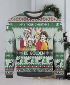 May Your Be Golden Girls Knitted 3D Sweater For Christmas