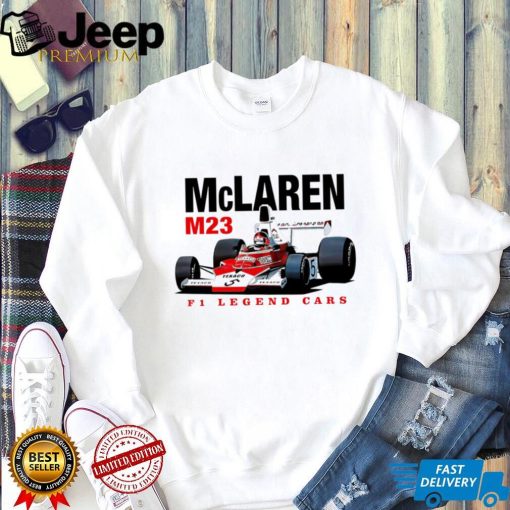 McLaren Emerson Fittipaldi M23 F1 Legend Cars retro shirt