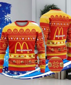 Mcdonald Logo Ugly Christmas Sweater Special Gift For Men Women