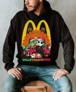 Mcdonald's Jack Skellington And Grinch Hallothanksmas Shirt