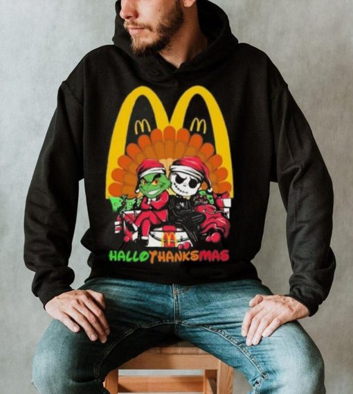 Mcdonald’s Jack Skellington And Grinch Hallothanksmas Shirt