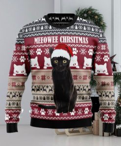 Meeowee Christmas Cat Symbol Pattern Christmas 3D Sweater