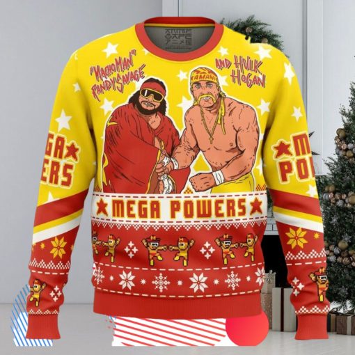 Mega Powers Macho Man And Hulk Hogan Ugly Christmas Sweater