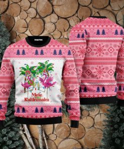 Mele Kalikimaka Flamingo Christmas Ugly Christmas 3D Sweater Men & Women Gift For Men And Women