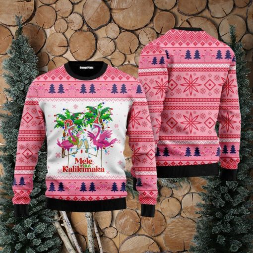 Mele Kalikimaka Flamingo Christmas Ugly Christmas 3D Sweater Men & Women Gift For Men And Women