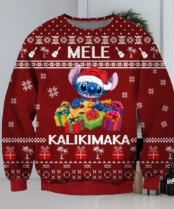Mele Kalikimaka Stitch Ugly Sweater Christmas