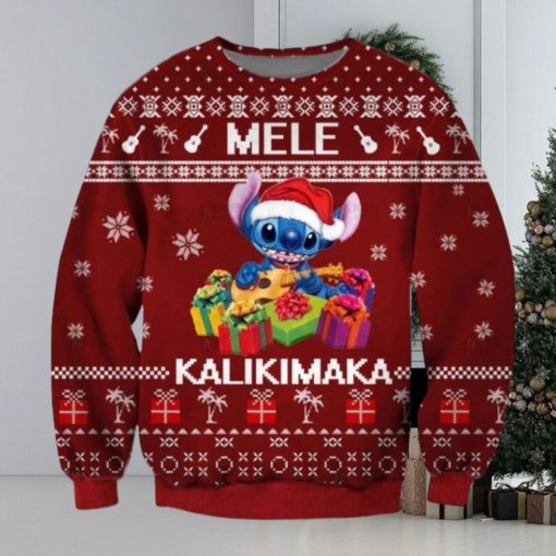 Mele Kalikimaka Stitch Ugly Sweater Christmas