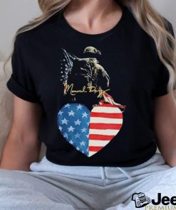 Memorial Day Us Flag Heart shirt