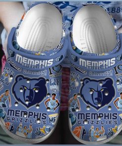 Memphis Grizzlies NBA Basketball Crocs Clog Shoes Comfort and Adults
