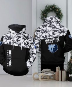 Memphis Grizzlies NBA Camo Veteran Team 3D Printed Hoodie