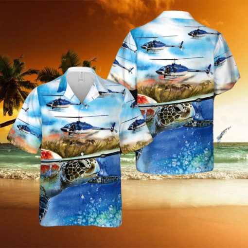 Memphis Police Bell 206B JetRanger III Hawaiian Shirt