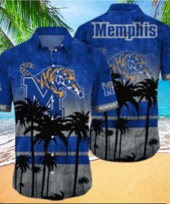 Memphis Tigers Logo Coconut Tropical Hawaiian Shirt Beach Gift For Fans