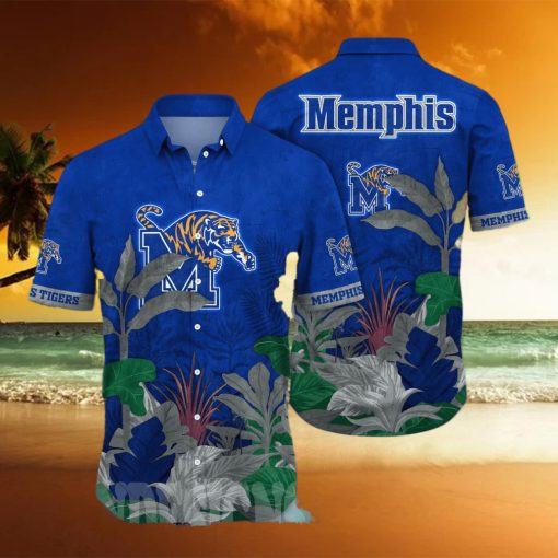 Memphis Tigers NCAA Floral 3D Full Print Hawaiian Shirt