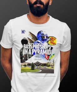 Memphis Tigers the only school with a Bass Pro Shops in a Pyramid shirt