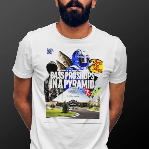 Memphis Tigers the only school with a Bass Pro Shops in a Pyramid shirt