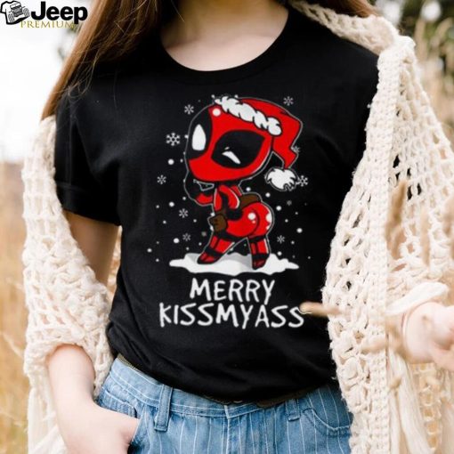 Men Marvel T Shirt, Merry Kiss My Ass Spiderman Christmas T Shirt