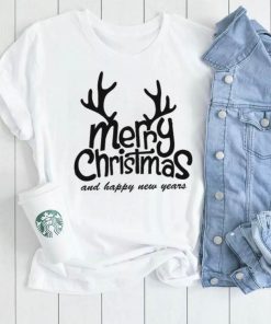 Men Women Gift T Shirt, Merry Christmas And Happy New Year