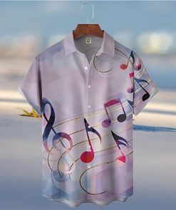 Men s Tiki Chest Pocket Short Sleeve Hawaiian Shirt