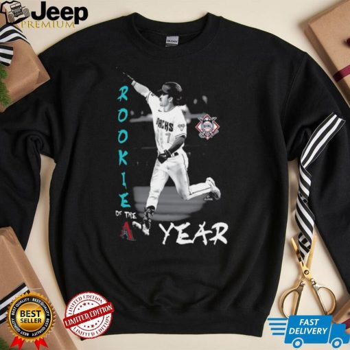 Men’s Arizona Diamondbacks Corbin Carroll New Era Black 2023 NL Rookie of the Year T Shirt