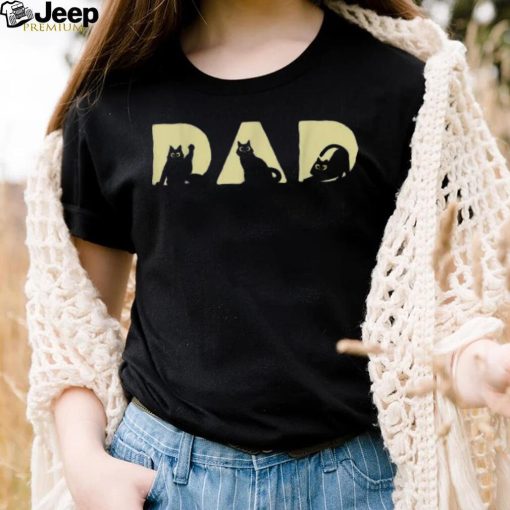 Mens Best Cat Dad Ever Fathers Day Papa Paw Love Kitten Meow Shirt