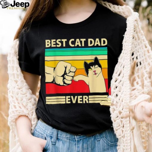 Mens Best Cat Dad Ever For Dad On Father’s Day Cat Daddy Shirt