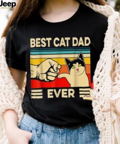 Mens Best Cat Dad Ever Funny Cute Love Kitten Gift Shirt