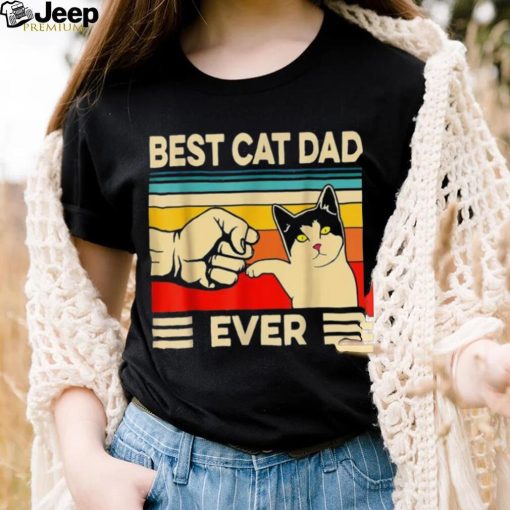 Mens Best Cat Dad Ever Funny Cute Love Kitten Gift Shirt