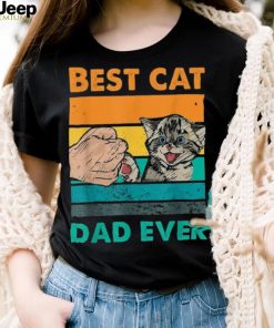 Mens Best Cat Dad Ever Funny Vintage Cat Daddy Lover Gifts Unisex Shirt