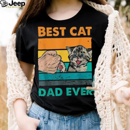 Mens Best Cat Dad Ever Funny Vintage Cat Daddy Lover Gifts Unisex Shirt