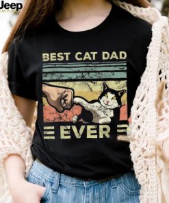 Mens Best Cat Dad Ever I Meow Back To Cat Shirt