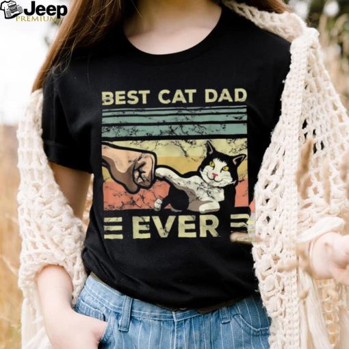 Mens Best Cat Dad Ever I Meow Back To Cat Shirt