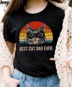 Mens Best Cat Dad Ever Paw Fist Bump Unisex Shirt