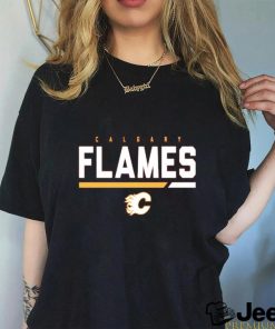 Men’s Calgary Flames Levelwear Red Logo Richmond T Shirt