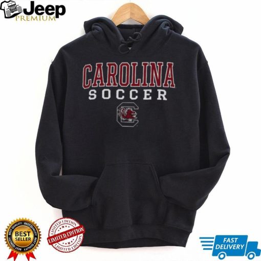 Men’s Champion Black South Carolina Gamecocks Soccer Stack Logo T Shirt