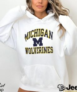 Men's Champion Heather Gray Michigan Wolverines High Motor Pullover Sweatshirt