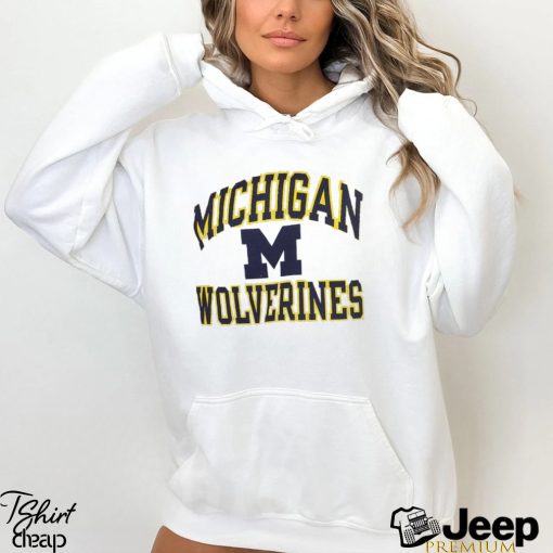 Men’s Champion Heather Gray Michigan Wolverines High Motor Pullover Sweatshirt