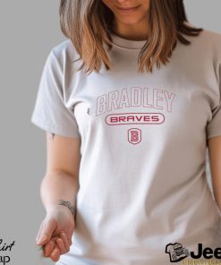 Men's Champion Heathered Oatmeal Bradley Braves Eco Powerblend Crewneck shirt