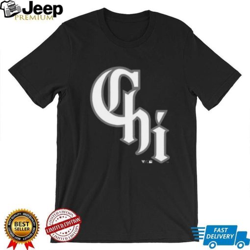 Men’s Chicago White Sox Levelwear Black City Connect Uproar Core Logo shirt