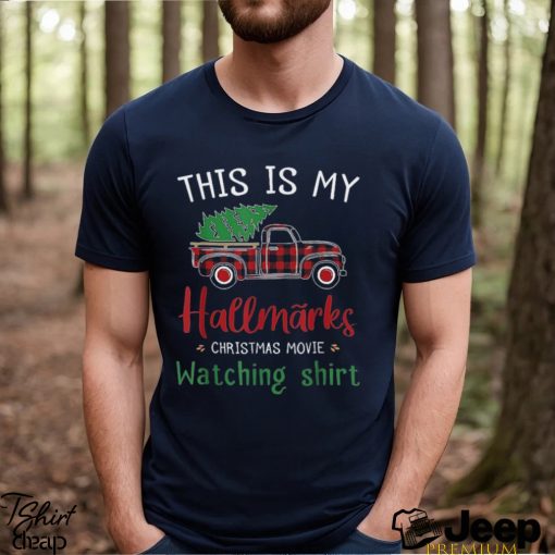 Mens Christmas This Is My Hallmark Movie Watching T Shirt