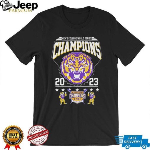 Men’s College World Series Champions 2023 LSU Tigers Baseball 7X Champs Shirt