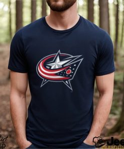 Men's Columbus Blue Jackets Fanatics Branded Navy Team Primary Logo T Shirt